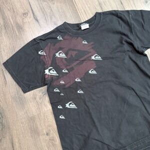 Vintage Y2K Quiksilver Skating Surf Wear Grunge Softwear AOP Tee - Mens M